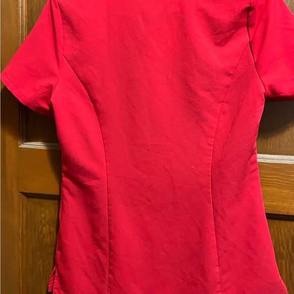 Figs Red XS V-neck Catarina Scrub Too - Picture 2 of 2